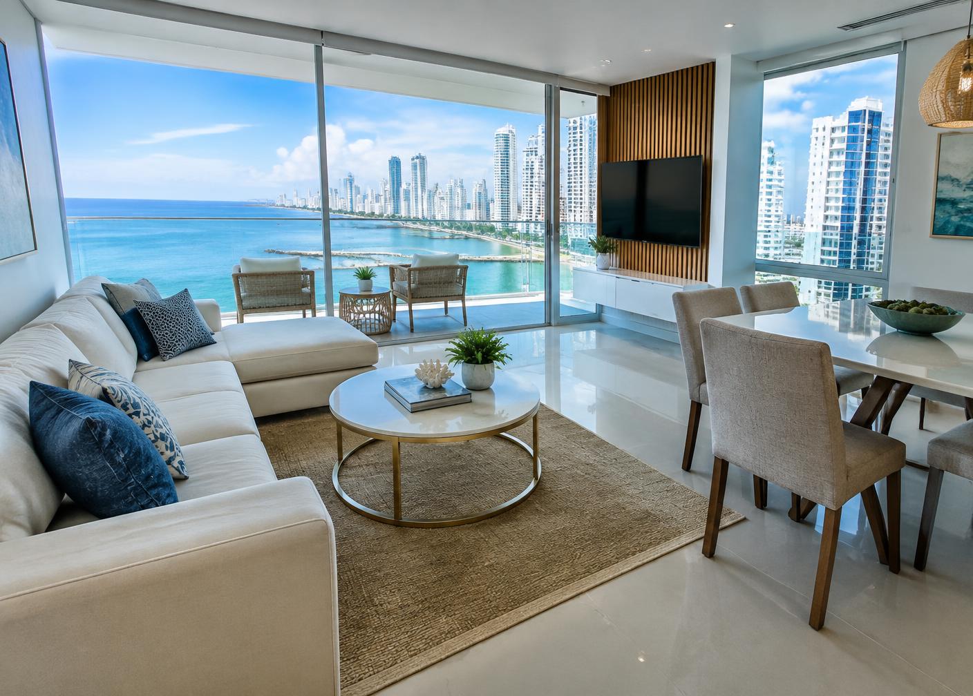 Apartamento con vista al mar en Bocagrande